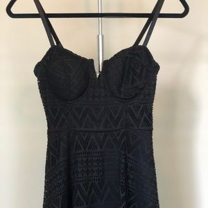 Black Material Girl Dress Size Small Never Worn